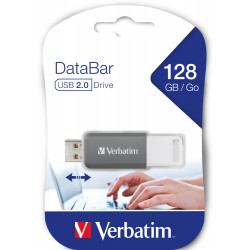 VERBATIM CLE DATABAR 128GB USB2 GRIS