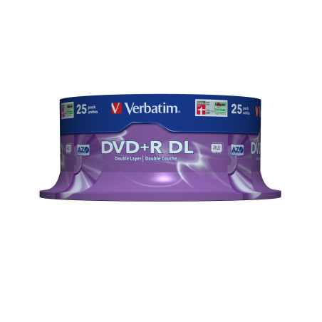 VERBATIM DVD+R 8.5GB 8X SP25
