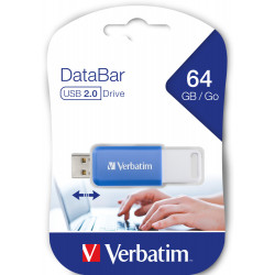 VERBATIM CLE DATABAR 64GB USB2 BLEU