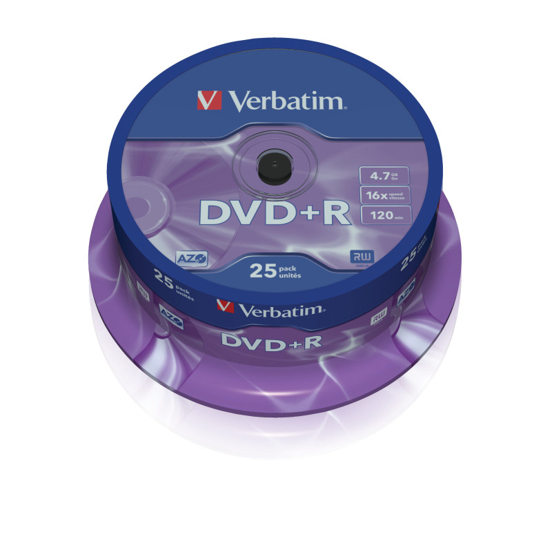 VERBATIM DVD+R AZO 4.7GB 16X SP25
