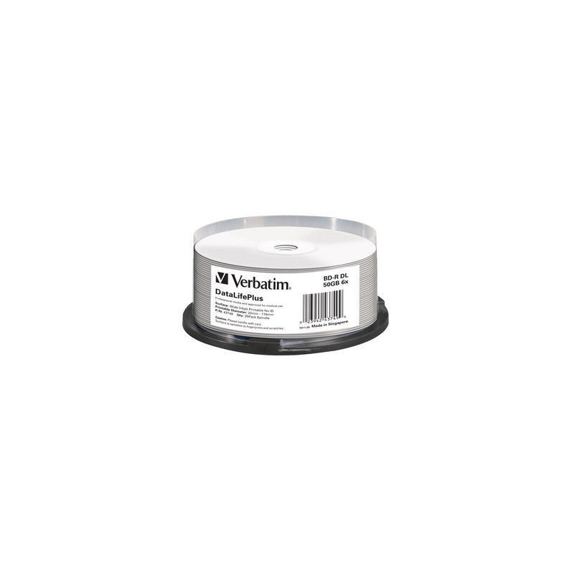 VERBATIM BLU-RAY BD-R 50GB 6X SP25
