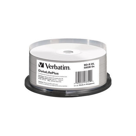 VERBATIM BLU-RAY BD-R 50GB 6X SP25