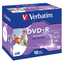 VERBATIM DVD+R 4.7GB 16X PK10
