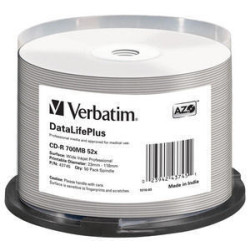 VERBATIM CD-R AZO 700MB 52X SP50
