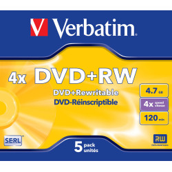 VERBATIM DVD+RW SERL 4.7GB 4X JC5