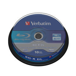 VERBATIM BLU-RAY BD-R 50GB 6X SP10