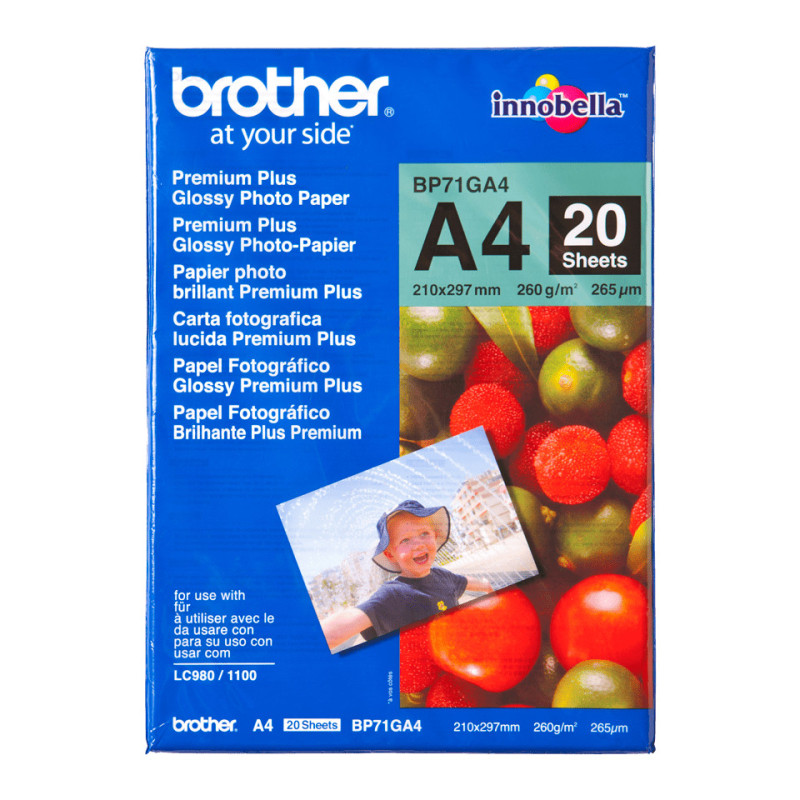 BROTHER PAPIER BRILLANT A4 20F
