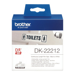 BROTHER RUBAN 62MM N BLANC DK22212