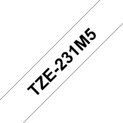 BROTHER RUBAN N BLANC TZE231 PK5