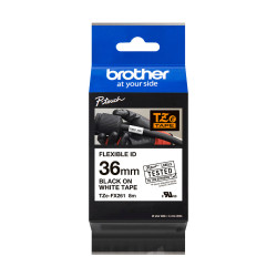 BROTHER RUBAN 36MM N BLANC FLEXIBLE