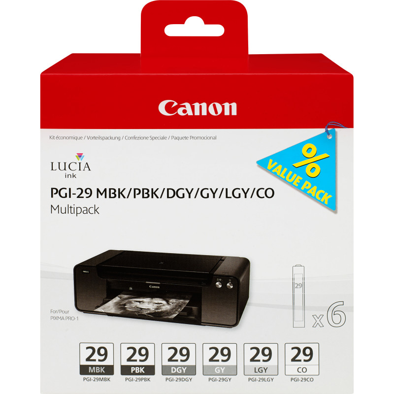 CANON ENCRE PGI-29 6CL (NOIRS GRIS)