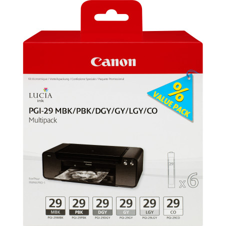 CANON ENCRE PGI-29 6CL (NOIRS GRIS)