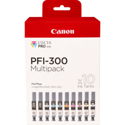 CANON ENCRE PFI-300 10 CARTOUCHES