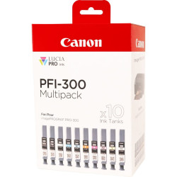CANON ENCRE PFI-300 10 CARTOUCHES