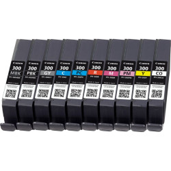 CANON ENCRE PFI-300 10 CARTOUCHES