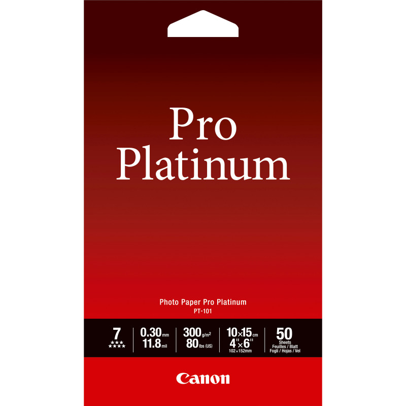 CANON PAPIER PHOTO PT-101 PLATINUM