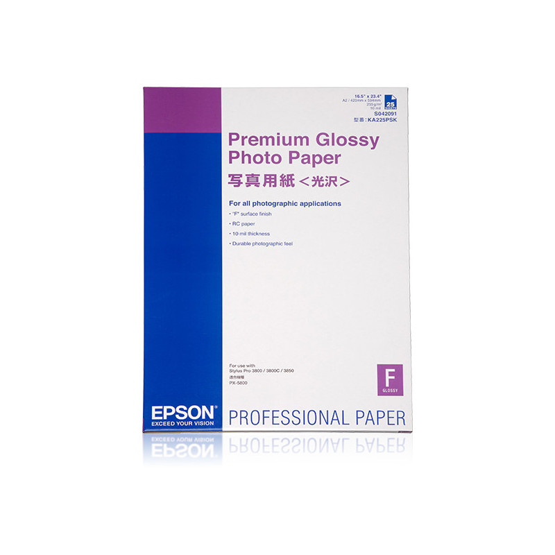 EPSON PAPIER ENCRE PHOTO GLACE A2 25