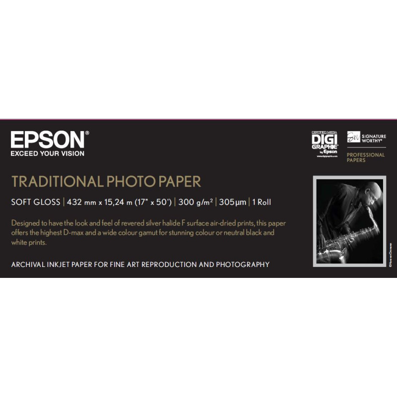 EPSON PAPIER ENCRE PHOTO TRADITIONNE