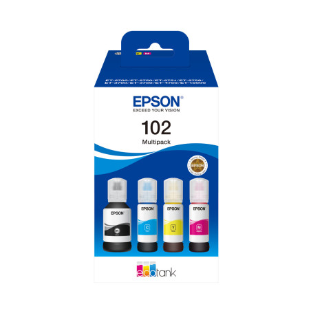EPSON 102 CMJN BOUTEILLE ECOTANK