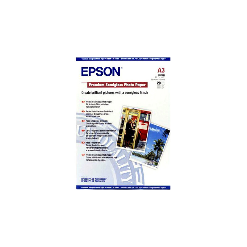 EPSON PAPIER PHOTO PREMIUM SEMI GLAC