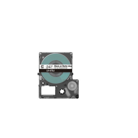 EPSON RUBAN LK-6TBJ N CLAIR MAT 24MM