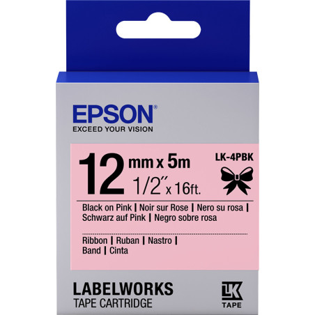 EPSON RUBAN LK-4PBK N ROSE SATIN 12M