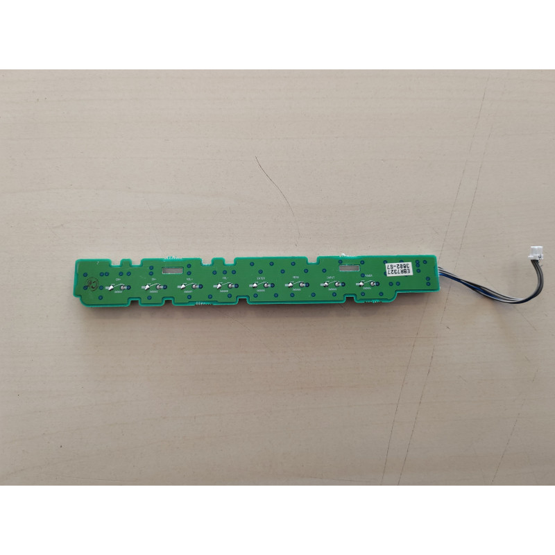 Tableau de menu du bouton d'alimentation EAX61382501 pour télé LG LC470WUF - Occasion
