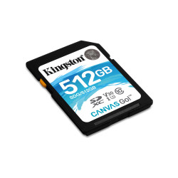 Carte mémoire Secure Digital (SD) Kingston Canvas Select 512 Go SDXC Class 10 avec adaptateur