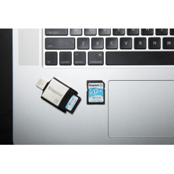 Carte mémoire Secure Digital (SD) Kingston Canvas Select 512 Go SDXC Class 10 avec adaptateur