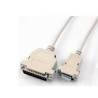 Cable Null Modem (Laplink) 1x DB9 Femelle & 1x DB25 Male